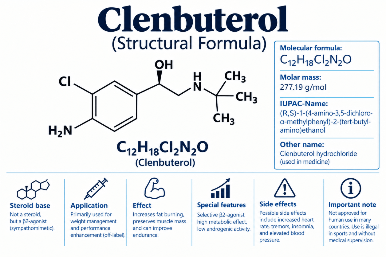 Clenbuterol in bodybuilding – Informatie over werking, risico's en eigenschappen