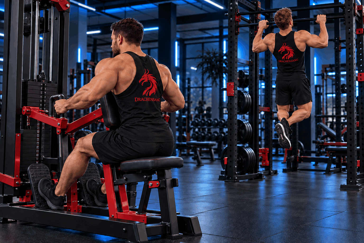 Rugoefeningen op fitnessapparaten voor spieropbouw en kracht – Drachensang Academy Nederland