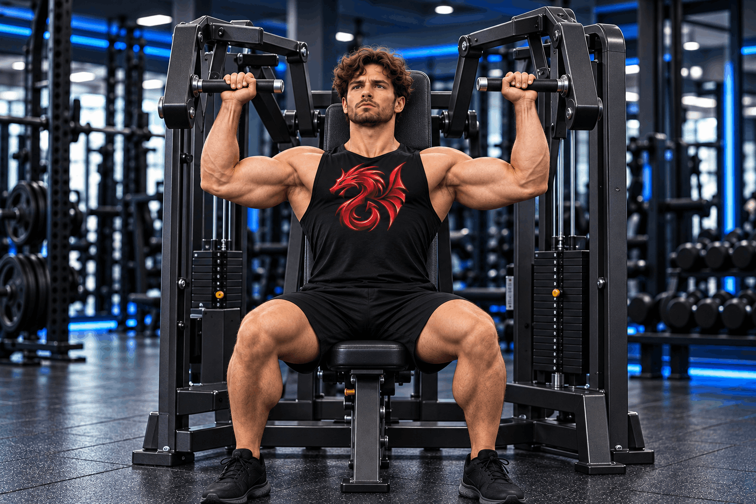 Schouderoefeningen op fitnessapparaten voor spieropbouw en kracht – Drachensang Academy Nederland