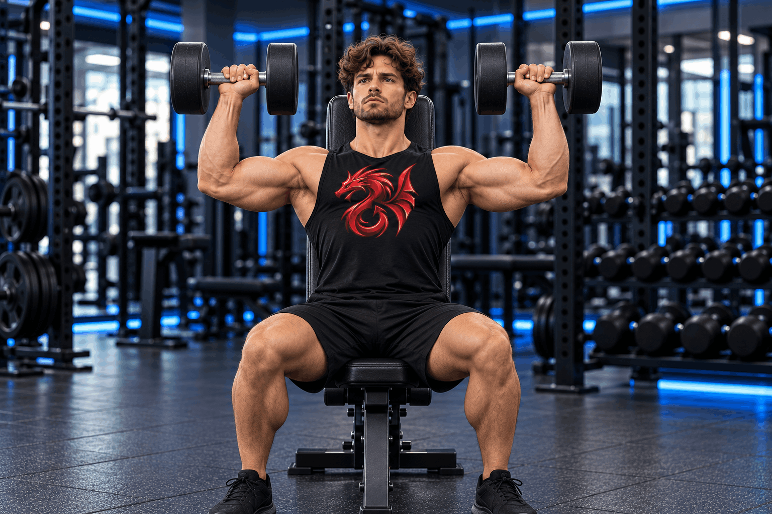 Schouderoefeningen met dumbbells voor spieropbouw en kracht – Drachensang Academy Nederland