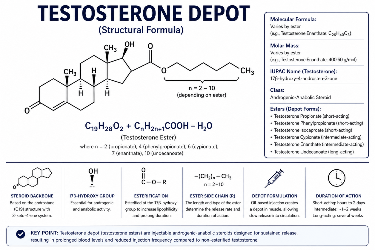 Testosteron Depot in bodybuilding – Informatie over werking, risico's en eigenschappen