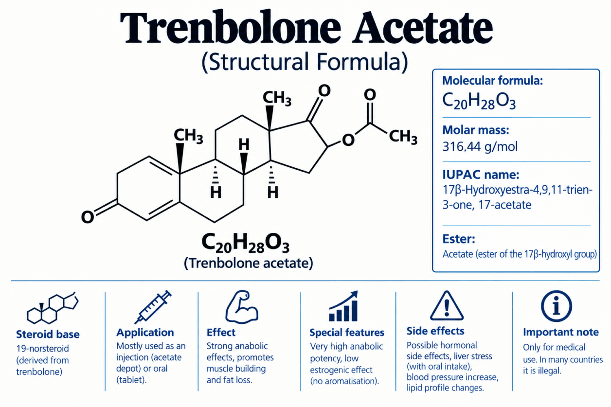 Trenbolon Acetaat – Informatie over werking en risico's
